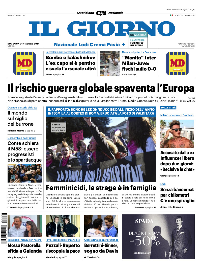 Prima-pagina-il giorno-edizione-di-oggi-20241124